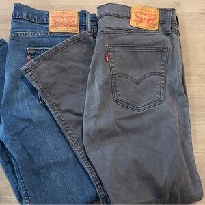 Levi's Slim Fit Jeans in Blue and Gray 511 W36 L30